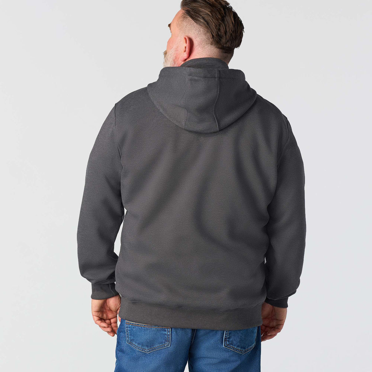 Carhartt Paxton 1/4 Zip Hooded Sweatshirt - Carbon Heather