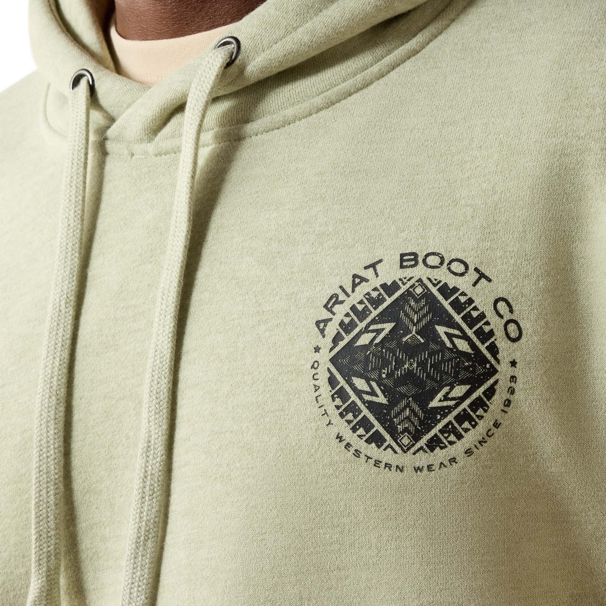 Southwest Sunset Fade Seal Hoodie - Sage Heather