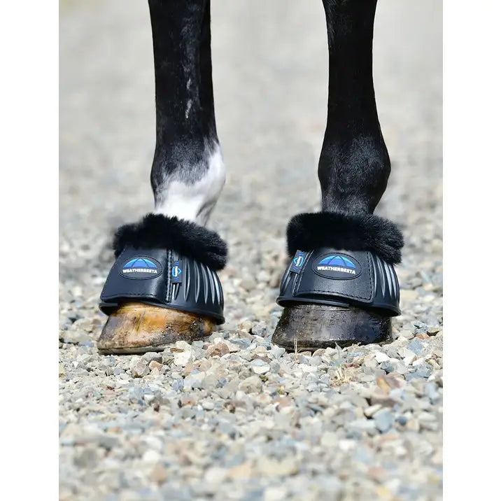 Weatherbeeta Tough-Tec Prime Fleece Trim Rubber Bell Boots