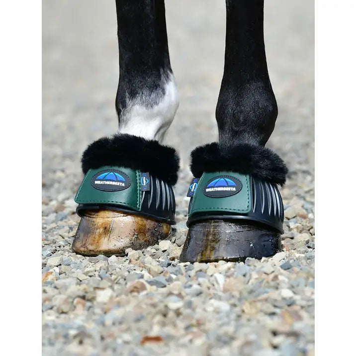 Weatherbeeta Tough-Tec Prime Fleece Trim Rubber Bell Boots