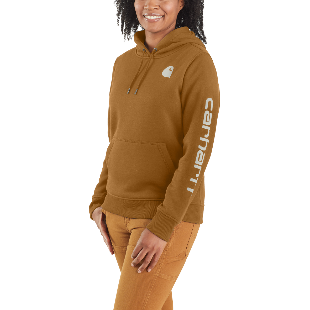 Carhartt Womens Clarksburg Fleece Graphic Hooded Sweatshirt