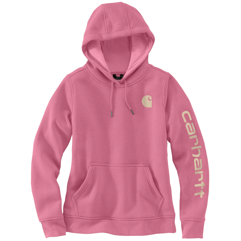 Carhartt Iconic Womens CLARKSBURG GRAPHIC Hooded Sweatshirt Woodrose V73