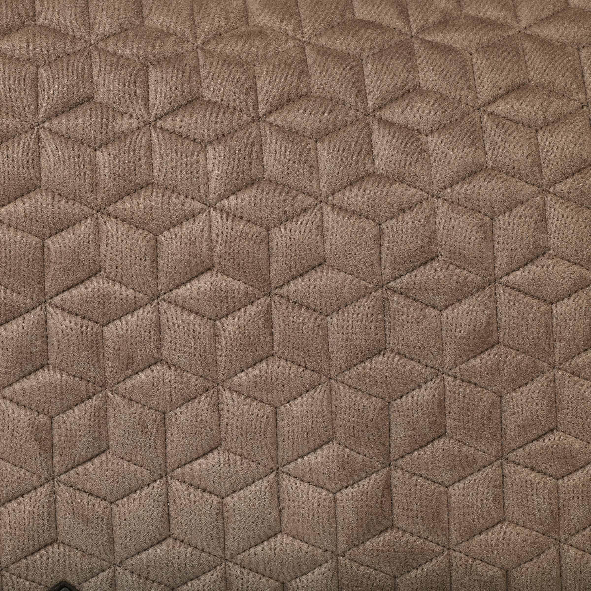 Fawn - suede fabric and quilting detail