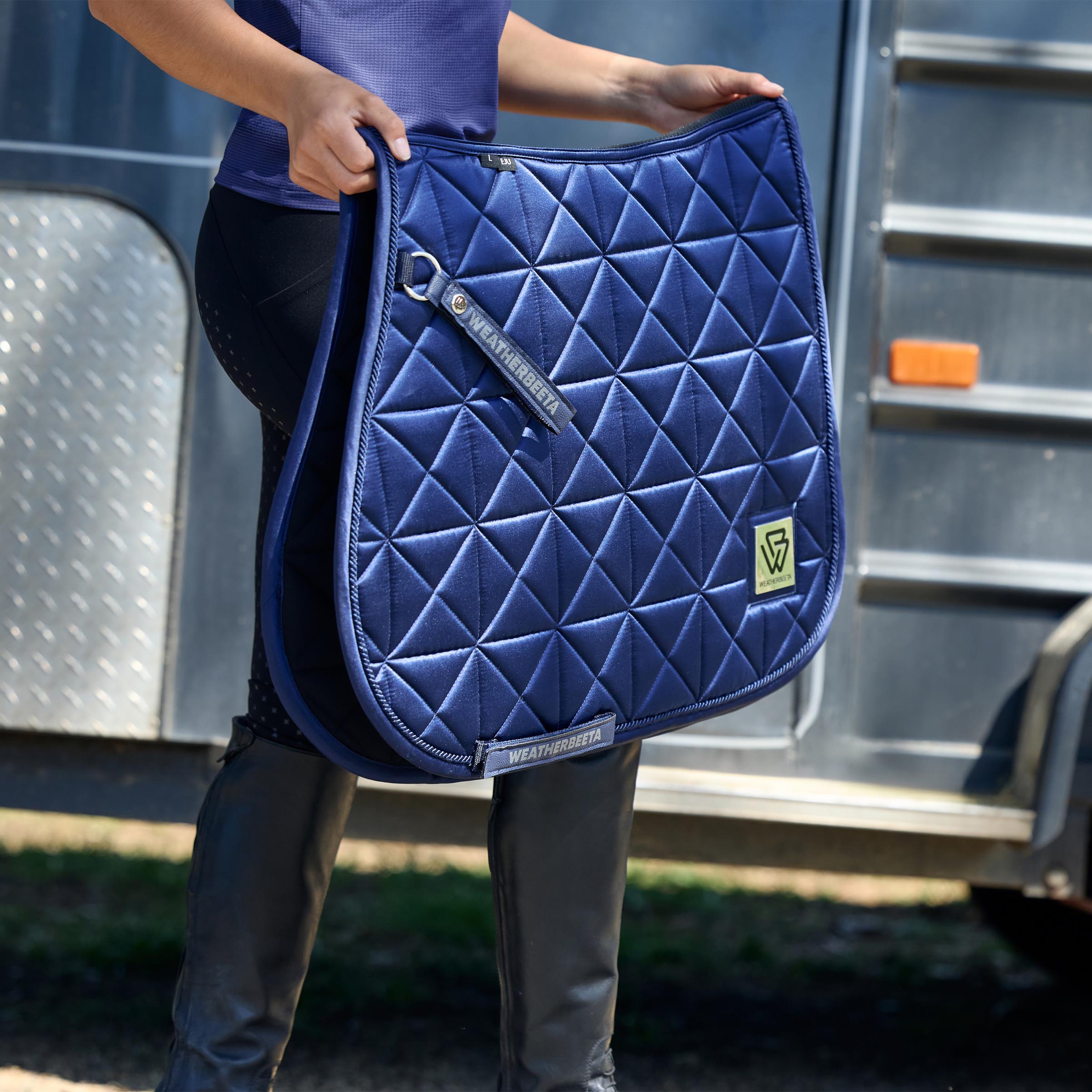 Weatherbeeta Satin Luxe Air-Tec Euro Jump Shaped Saddle Pad