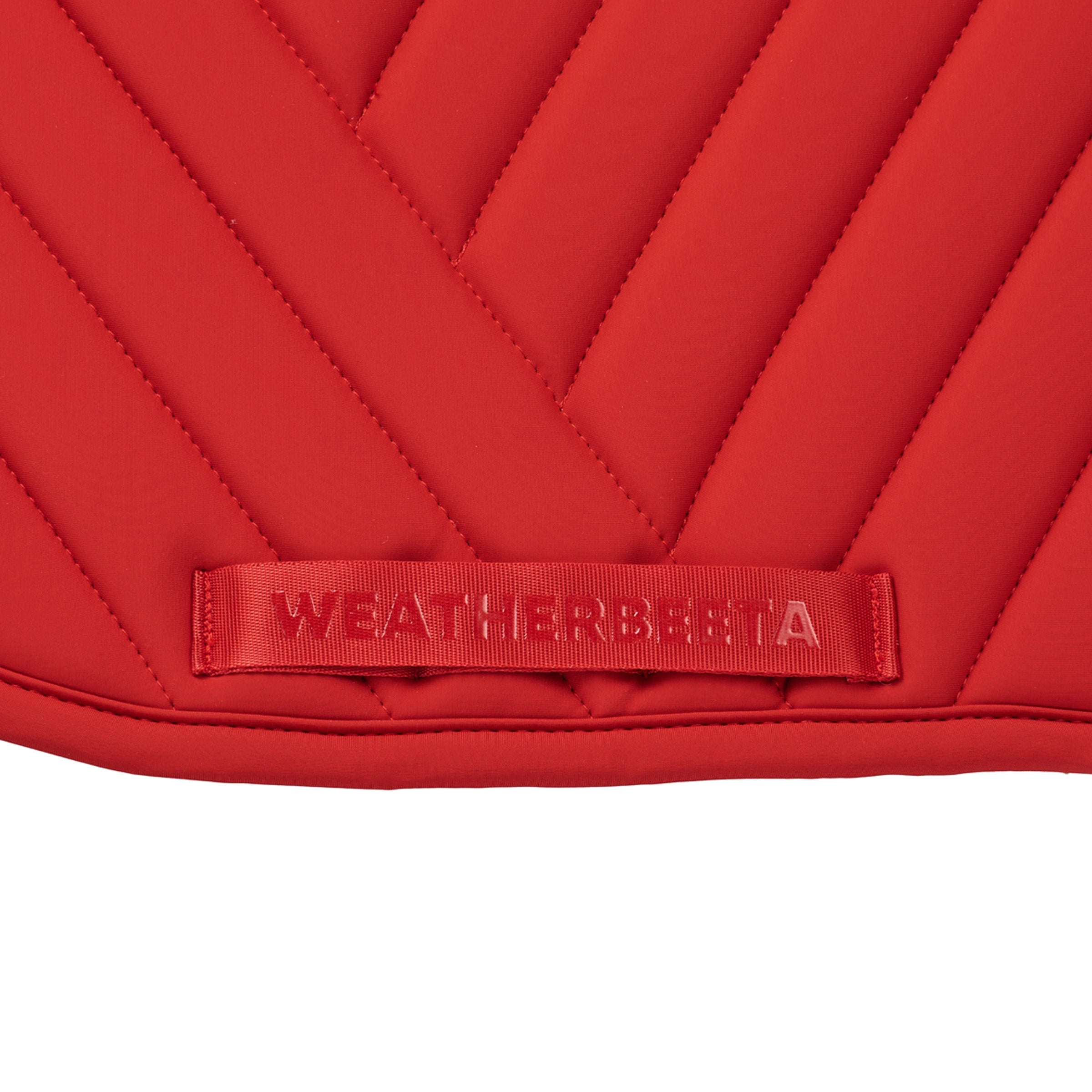 Red - girth strap keeper detail