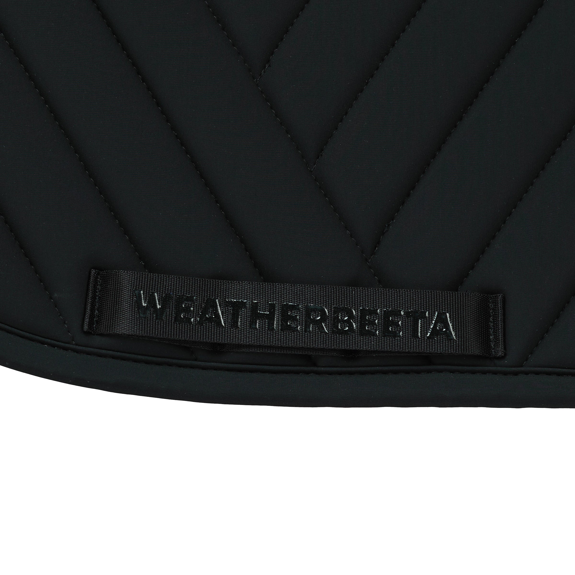 Black - girth strap keeper detail
