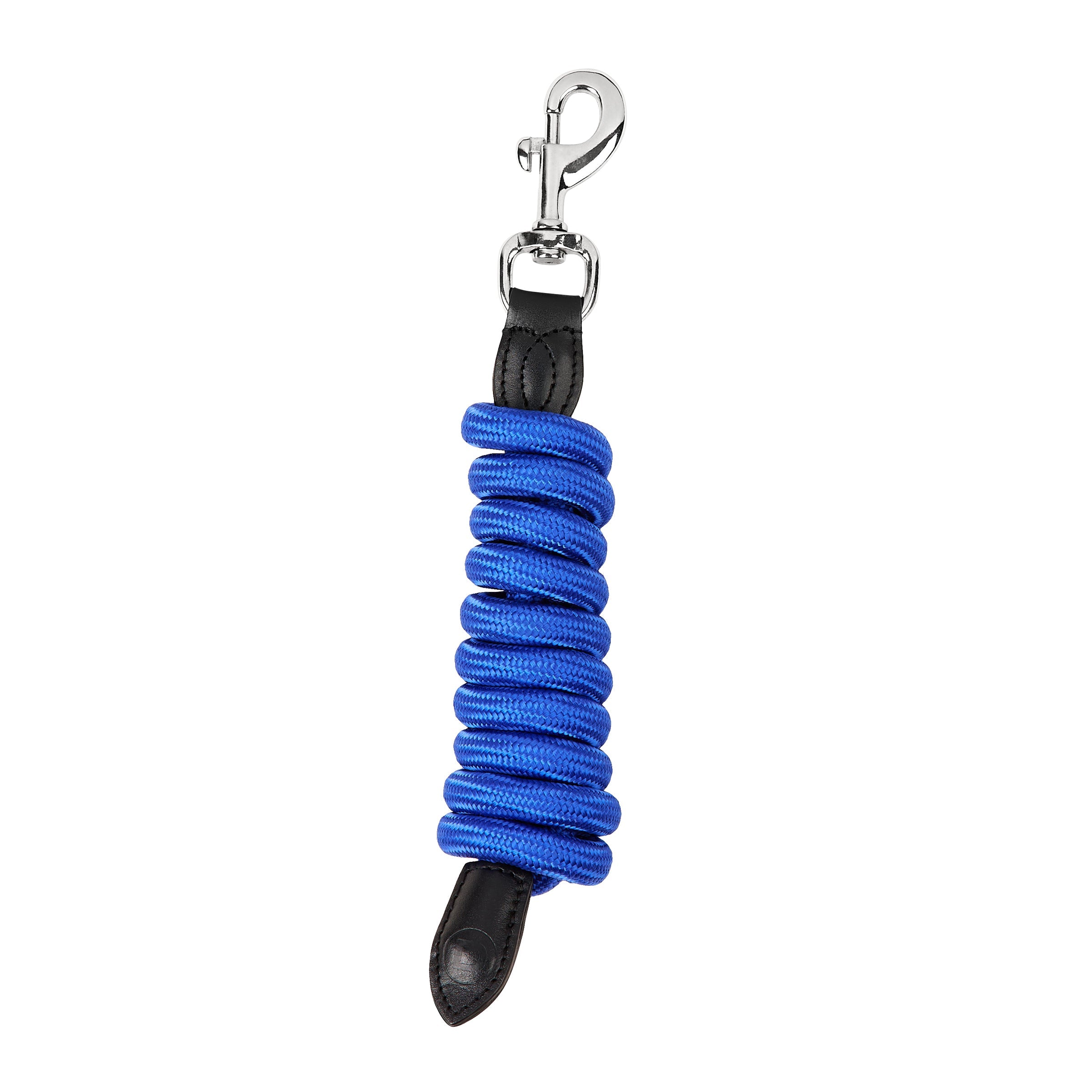 Dublin Leather Rope Lead - Cobalt/Black