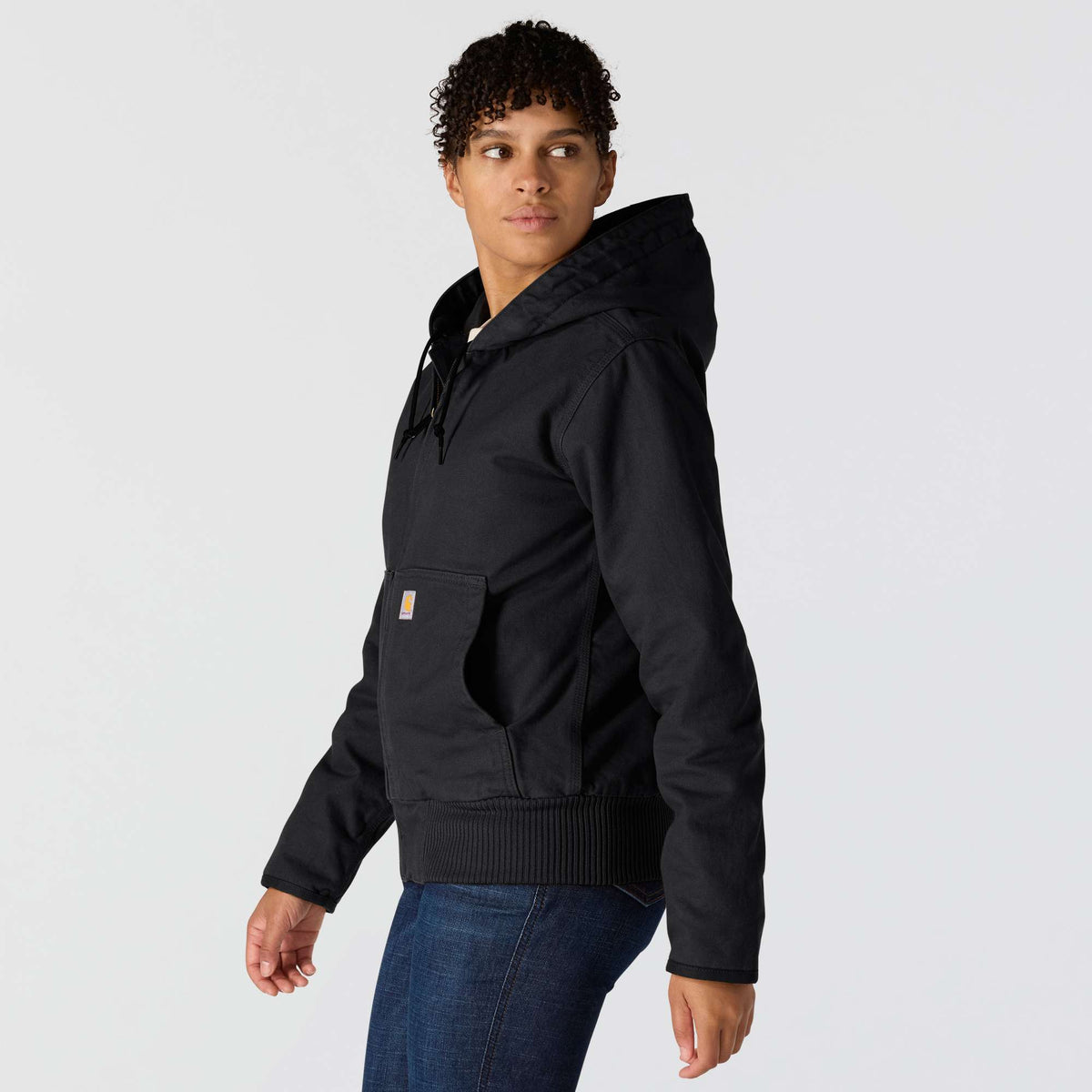 Carhartt Womens Washed Duck Active Jacket - Black