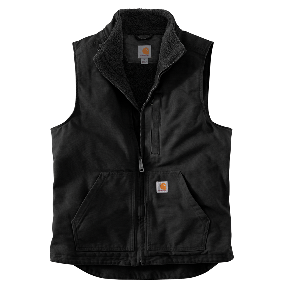 Carhartt Washed Duck Sherpa Lined Mock Neck Vest - view 3