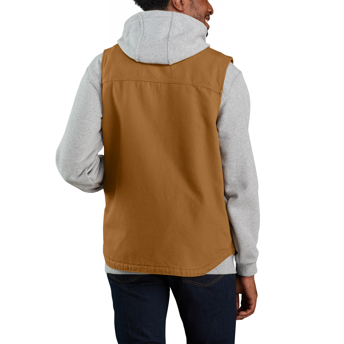 Carhartt Washed Duck Sherpa Lined Mock Neck Vest