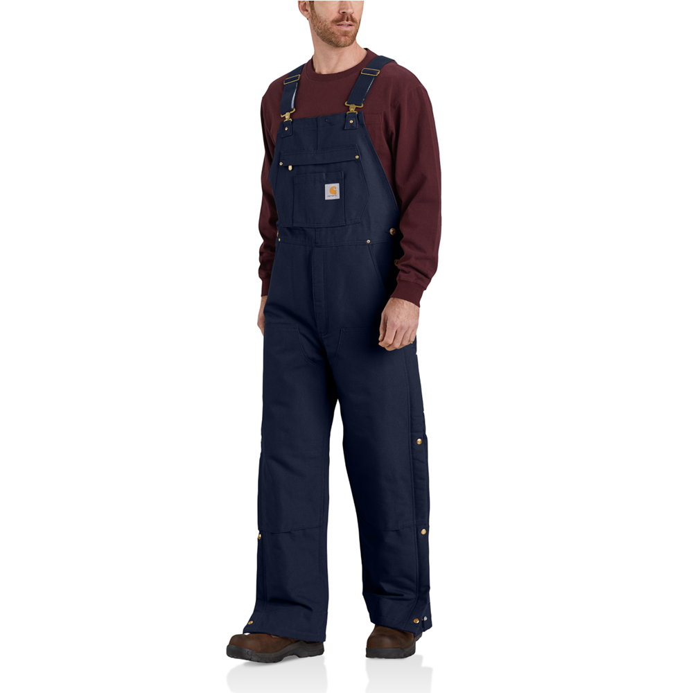 Carhartt Firm Duck Insulated Bib Overall - Black