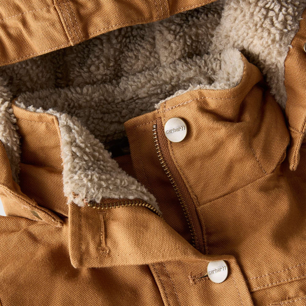 Carhartt Womens Loose Fit Weathered Duck Coat - Carhartt Brown