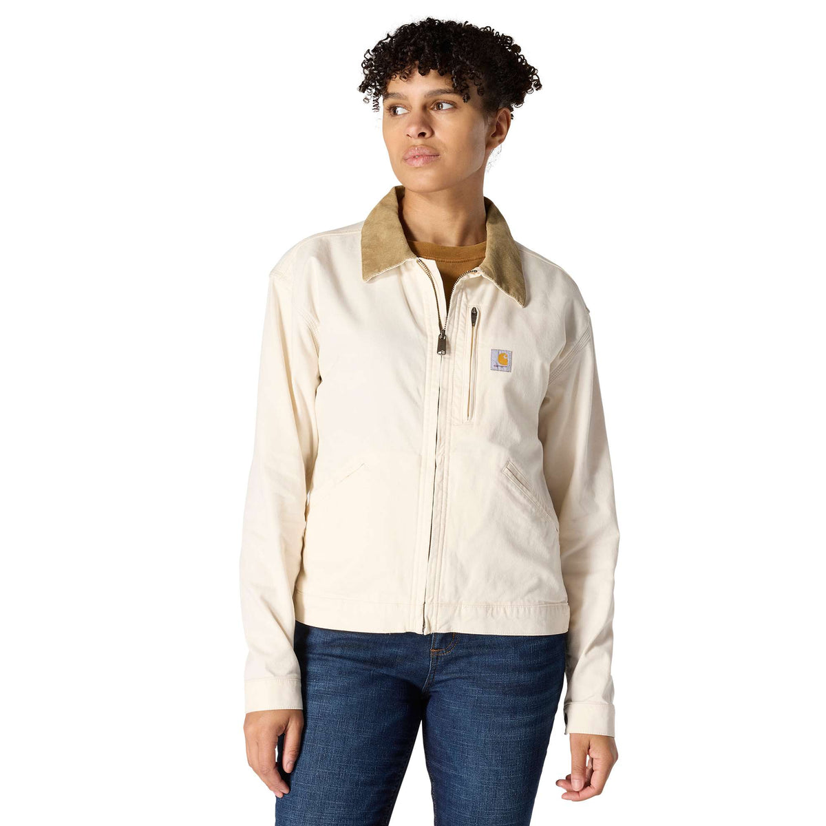 Carhartt Womens Detroit Relaxed fit Canvas Jacket - Natural