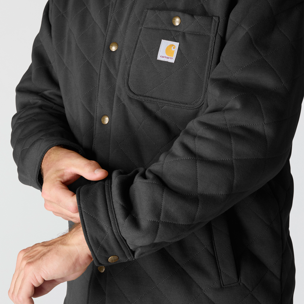 Carhartt Rain Defender Quilted Shirt Jacket - Black