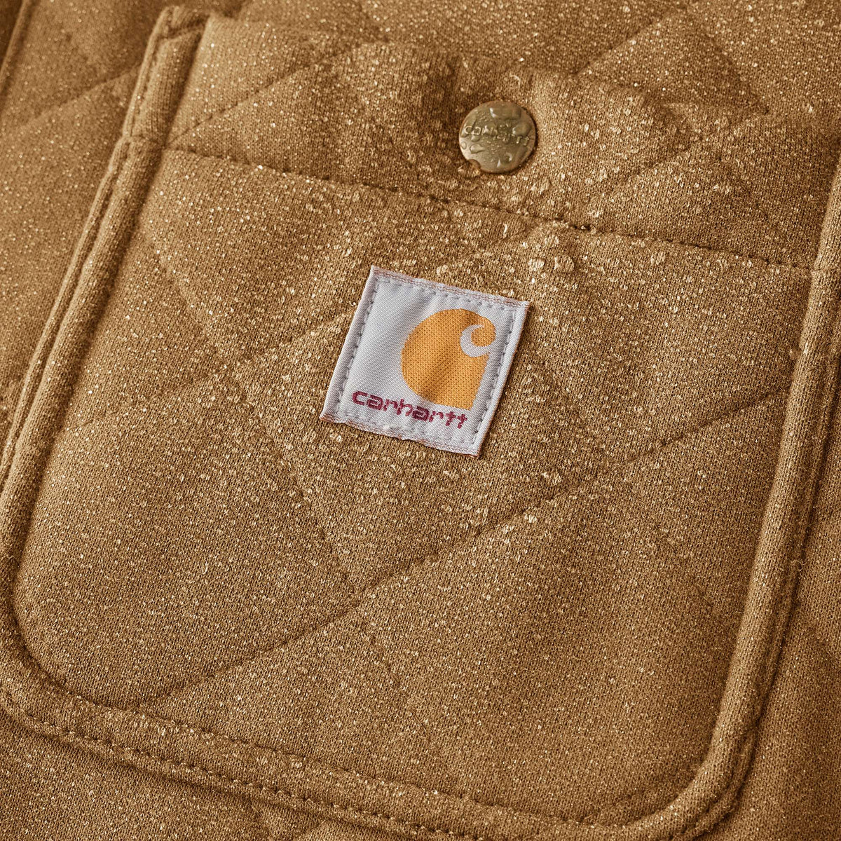 Carhartt Rain Defender Loose Fit Heavyweight Quilted Shirt Jacket - Carhartt Brown