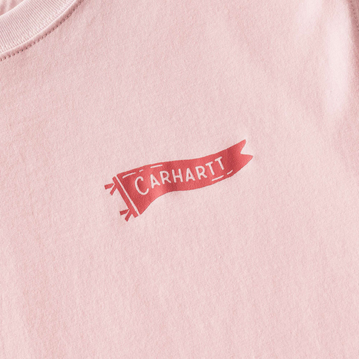 Carhartt Womens Tencel Fiber Series Loose Pennant Flag T-Shirt - New Rose