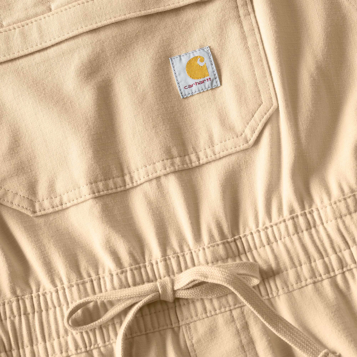 Carhartt Womens Force Ripstop Shortall - Classic Beige