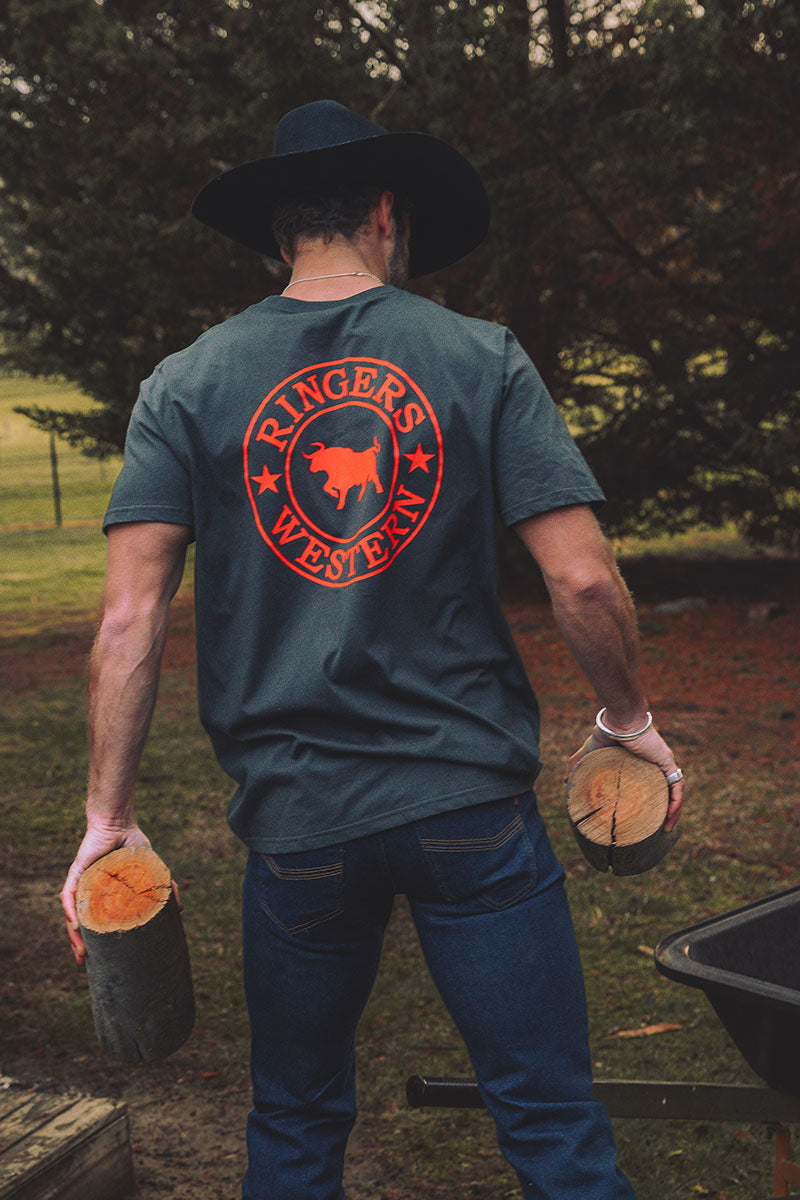 Ringers Western Signature Bull Mens Loose T-Shirt