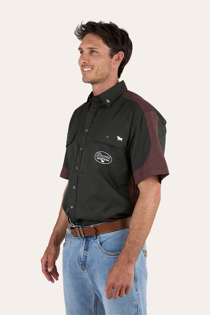 Ringers Western Back Roads Mens Short Sleeve Work Shirt