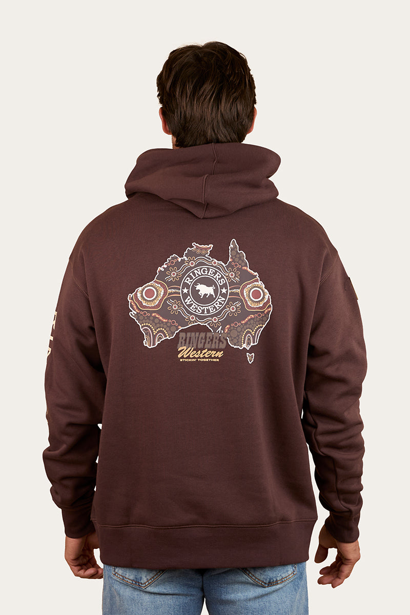 Ringers Western Garbala Mens Oversized Pullover Hoodie