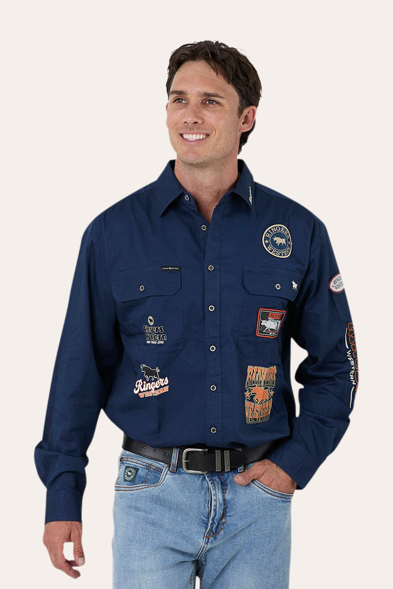 Ringers Western Hung Up Mens Full Button Work Shirt