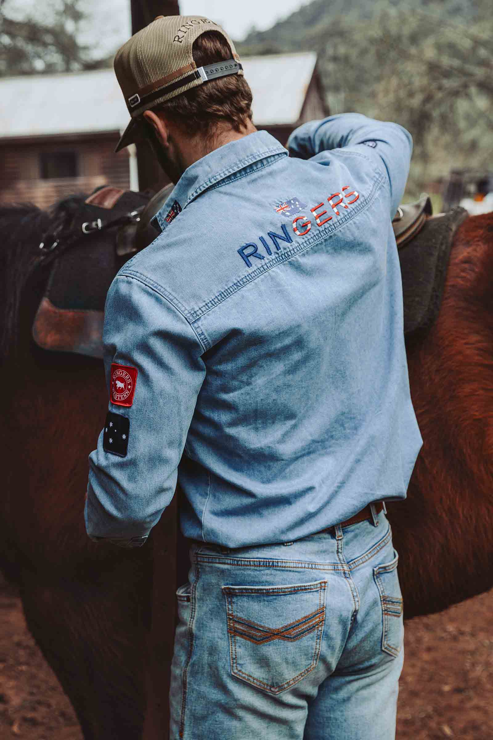 Ringers Western Young and Free Mens Western Shirt