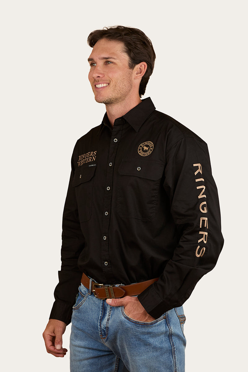 Ringers Western Hawkeye Mens Printed Full Button Work Shirt