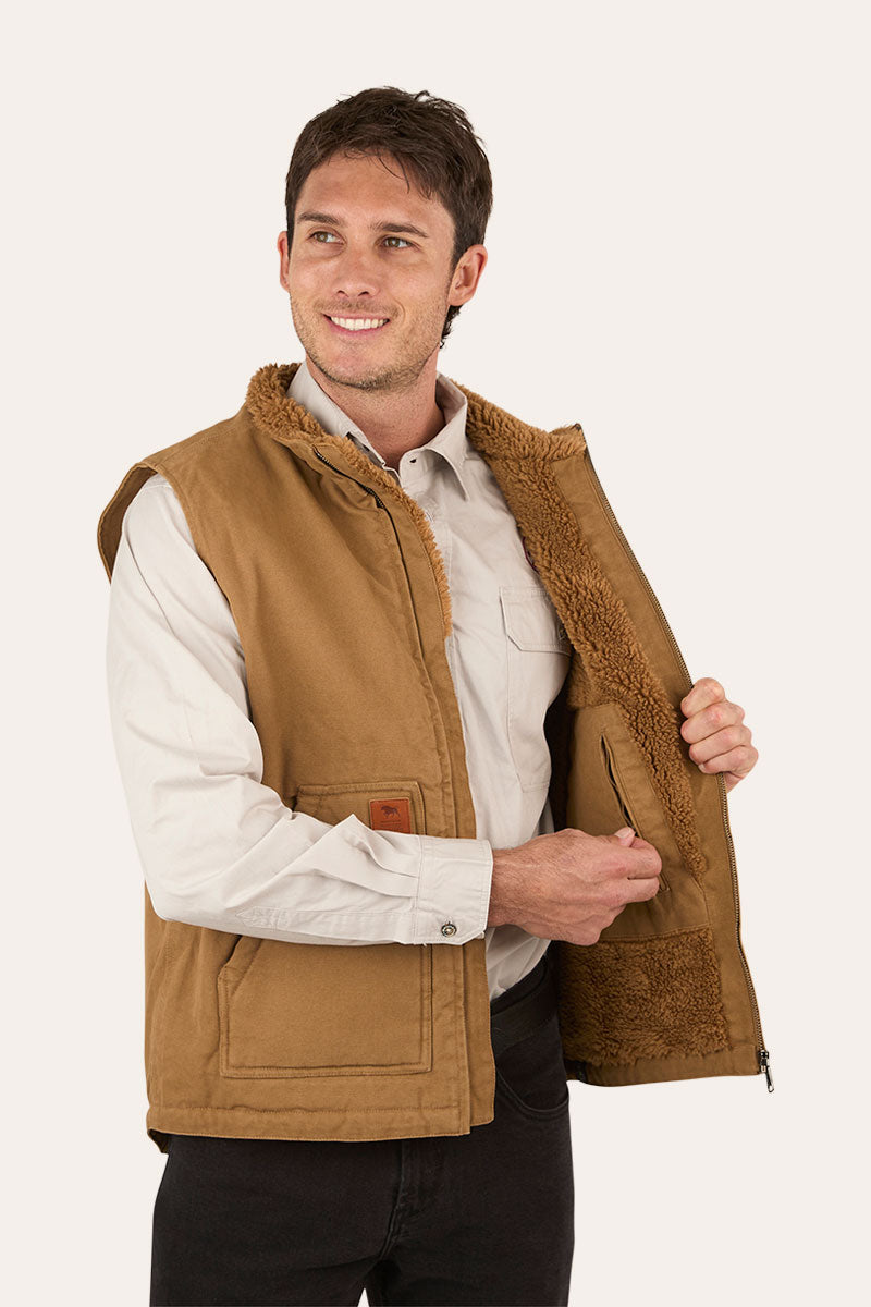 Ringers Western Round Yard Mens Canvas Vest
