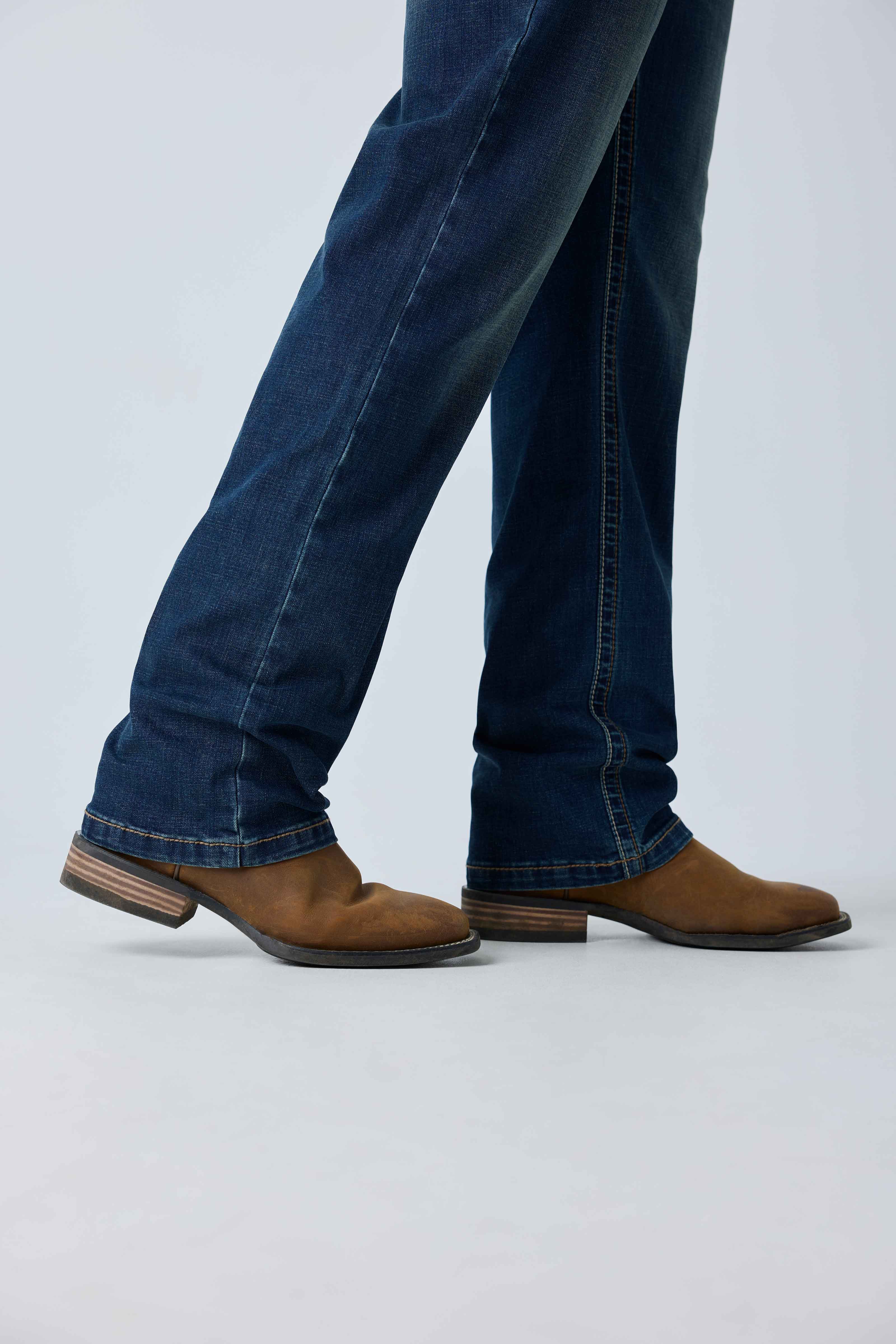 Ringers Western Blaze Mens Relaxed Bootleg Jean