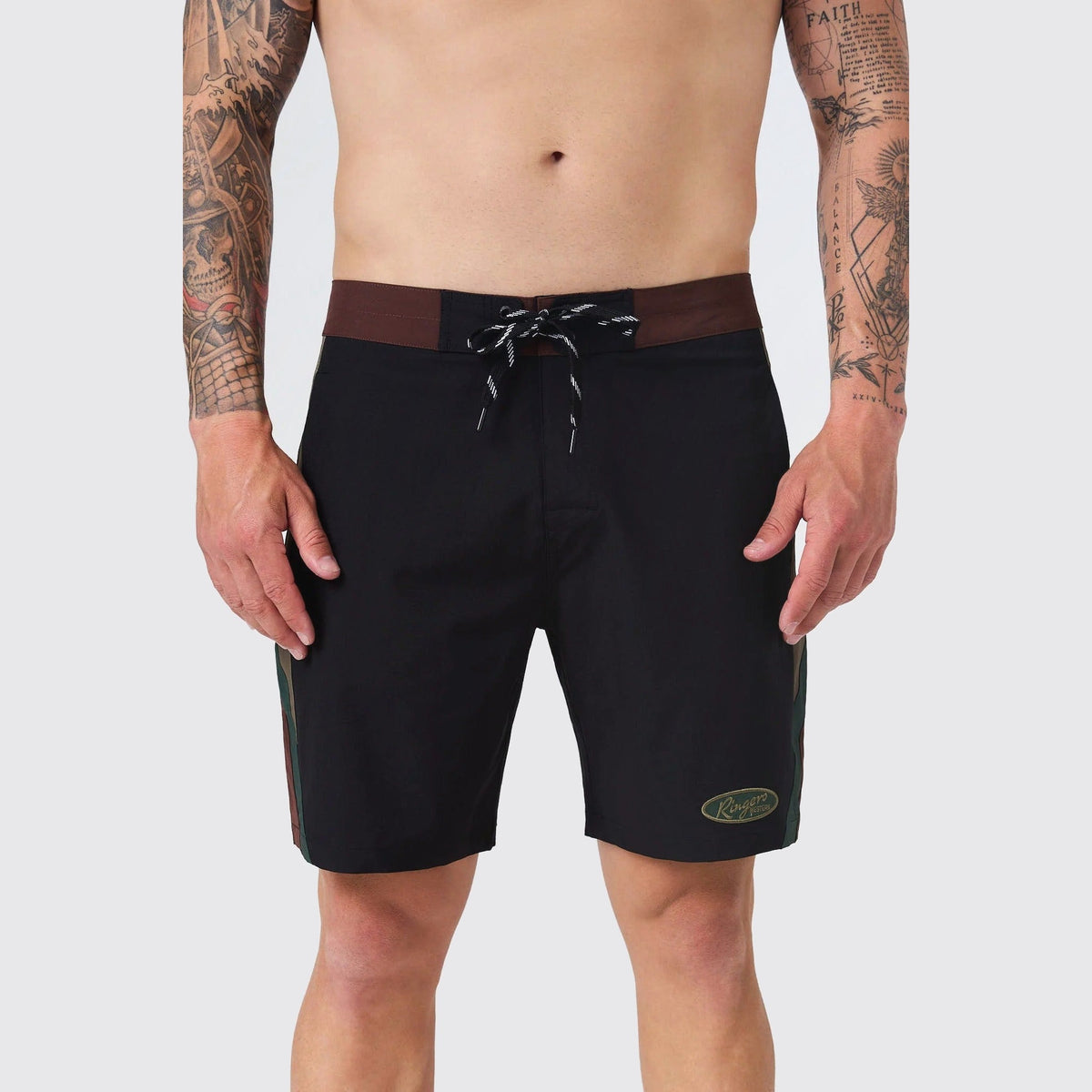 Ringers Western The Barns Mens 18 Inch Outseam Board Short