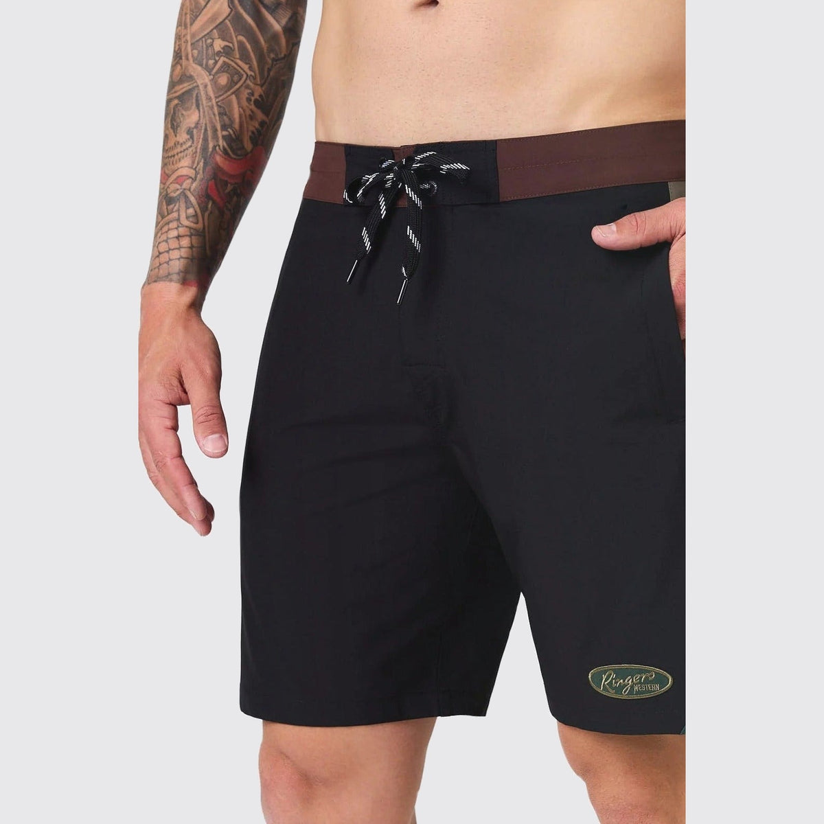 Ringers Western The Barns Mens 18 Inch Outseam Board Short