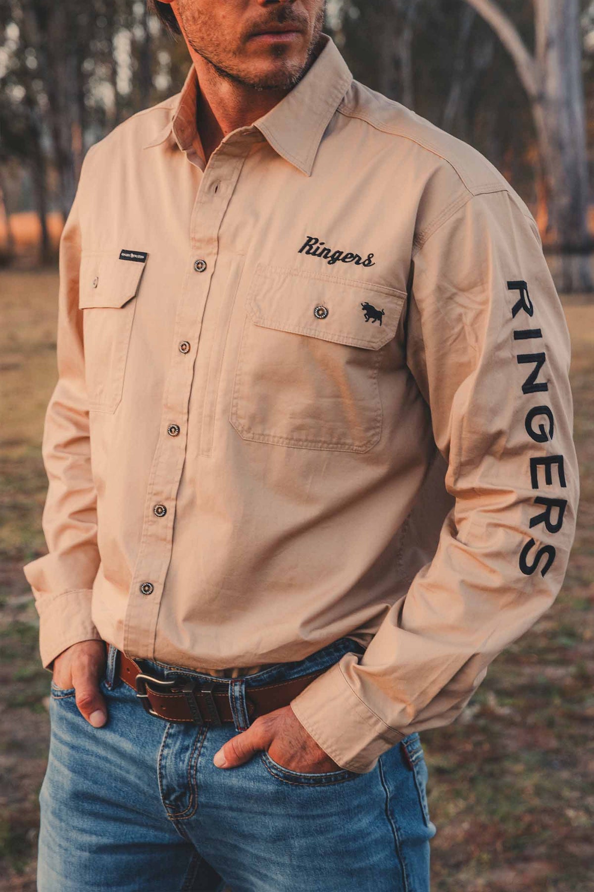 Ringers Western Ridgecrest Mens Full Button Workshirt