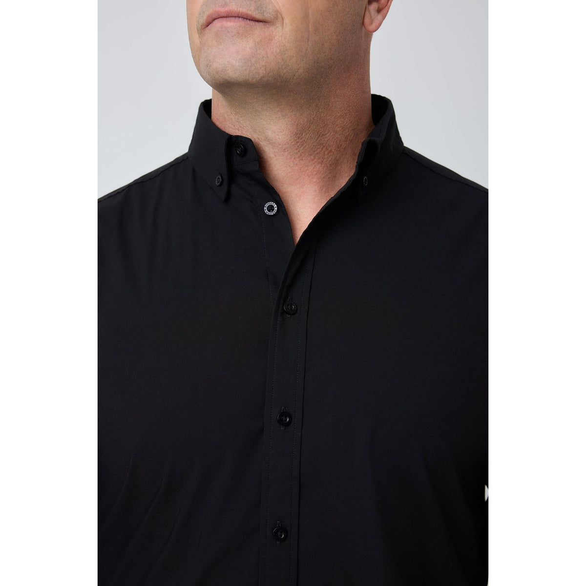 Ringers Western Roma Mens Loose Fit Dress Shirt Black