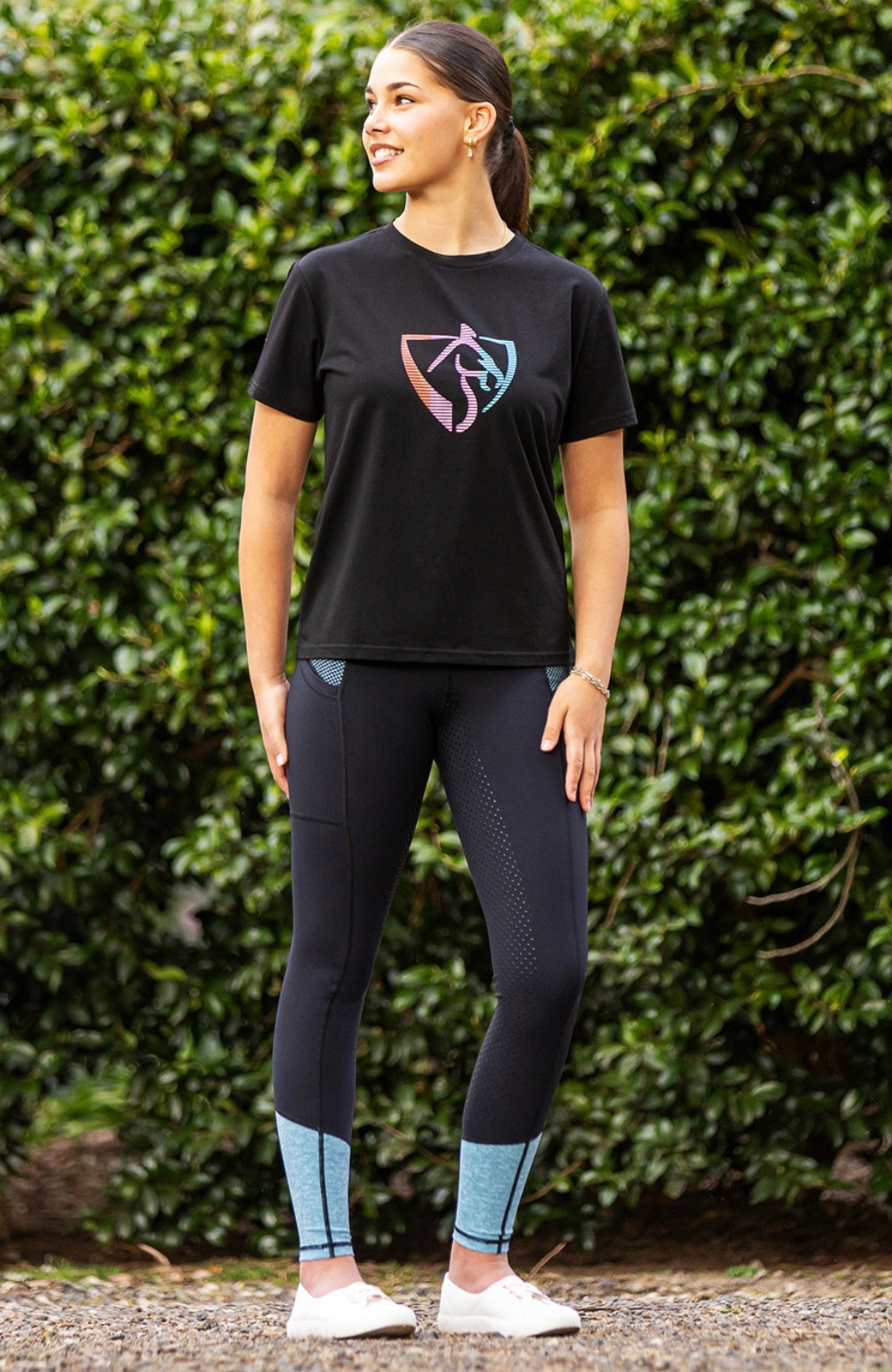 BARE Equestrian Youth Neon Logo T-Shirt
