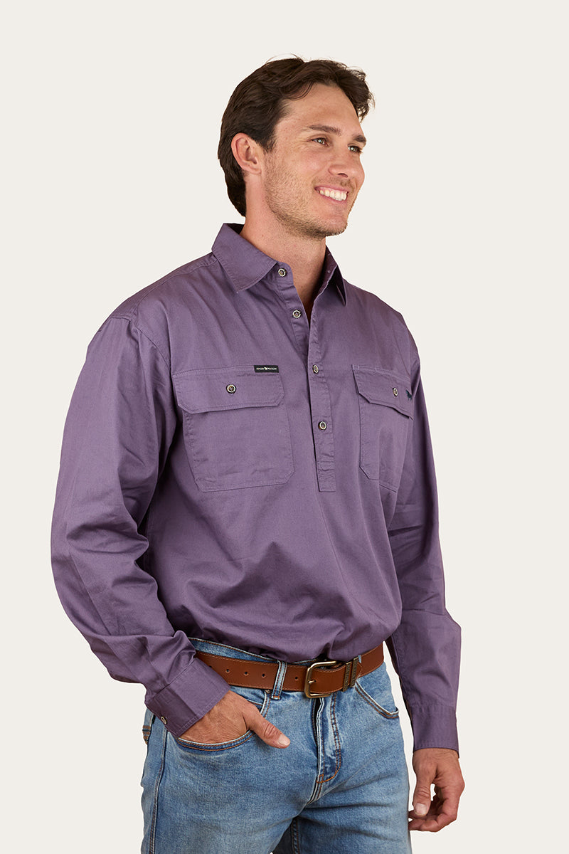 Ringers Western King River Mens Half Button Work Shirt