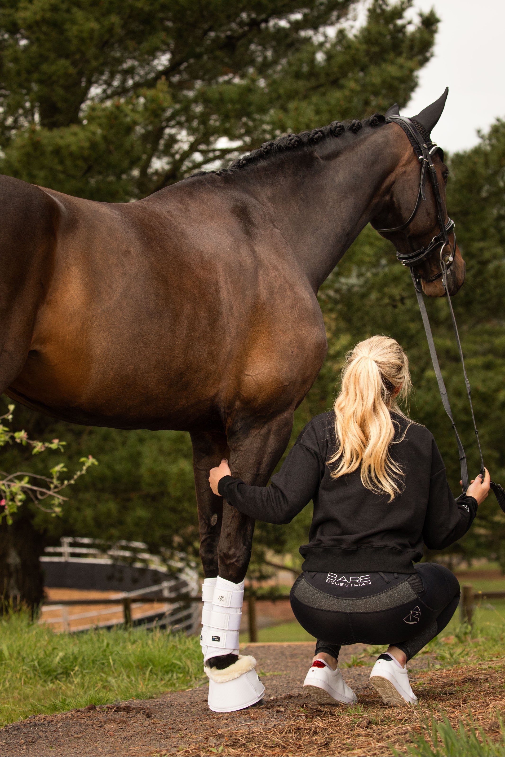 BARE Equestrian Horse Wear AIRFLOW Carbon Brushing Boots