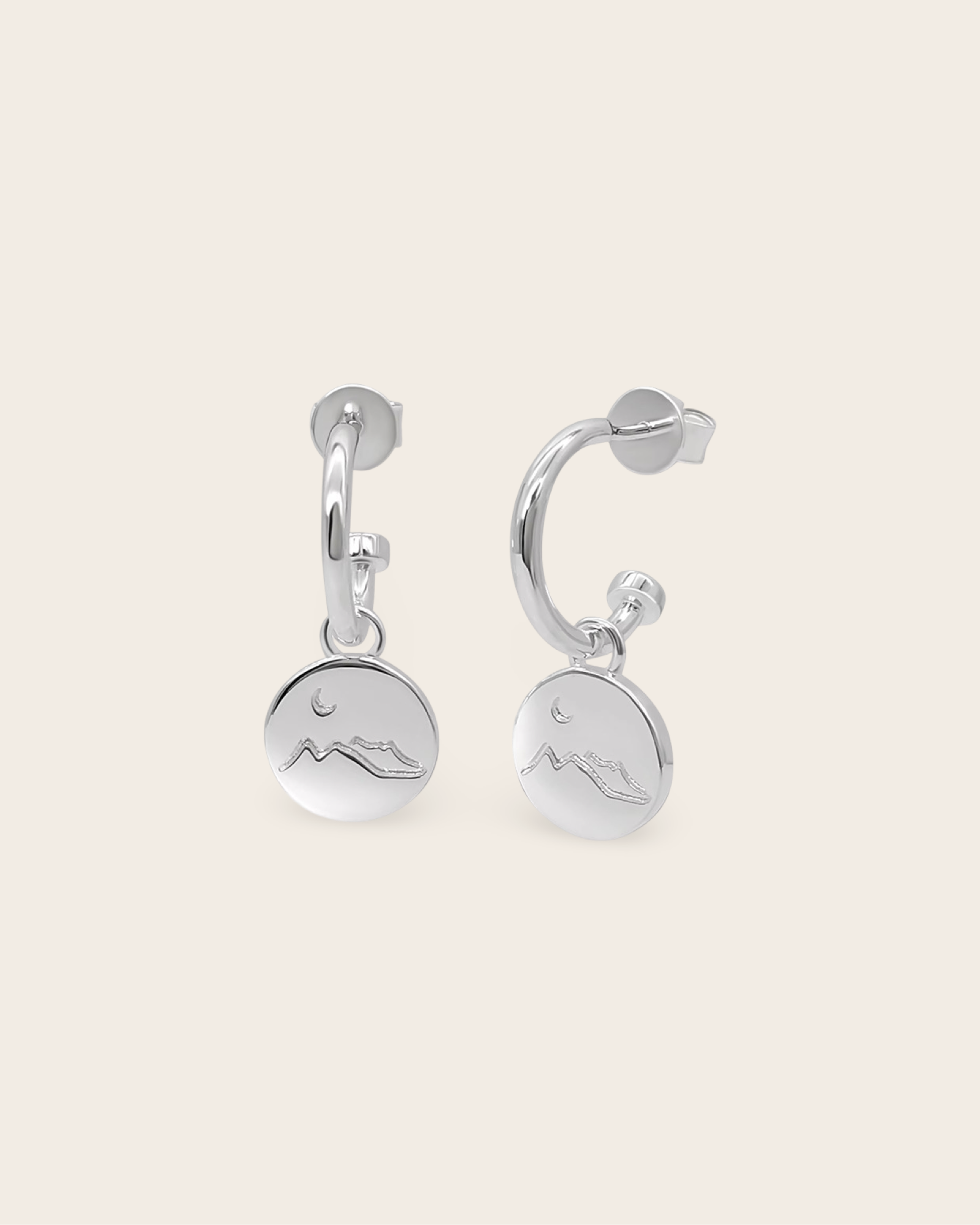 Whistle & Pop Starkeeper Moon Mountains Hoops