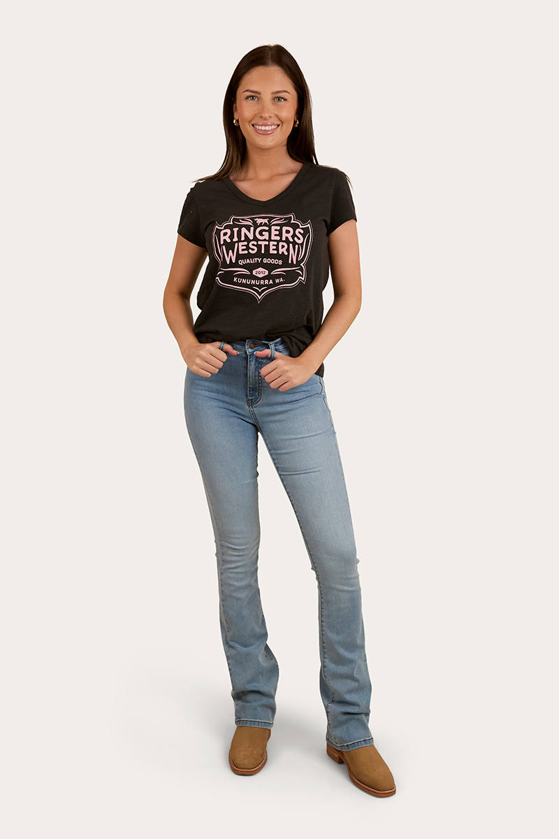 Ringers Western Quality Goods Womens V Neck T Shirt