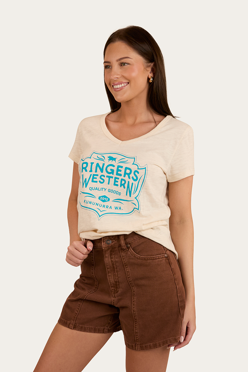 Ringers Western Quality Goods Womens V Neck T Shirt