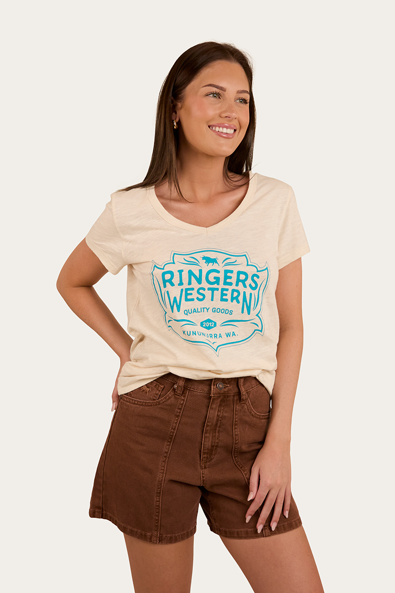 Ringers Western Quality Goods Womens V Neck T Shirt