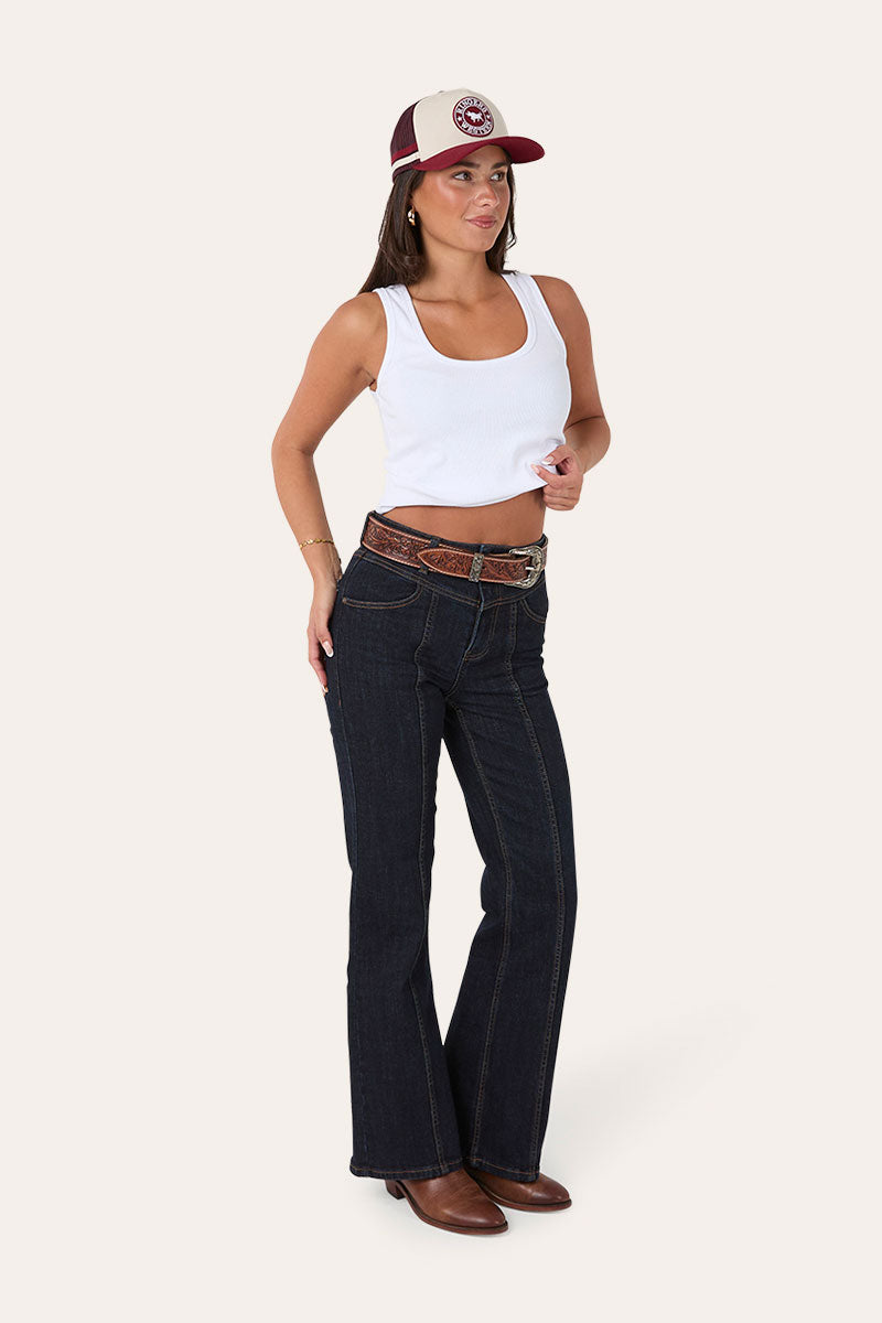 Ringers Western Edith Womens High Rise Bootleg Jean