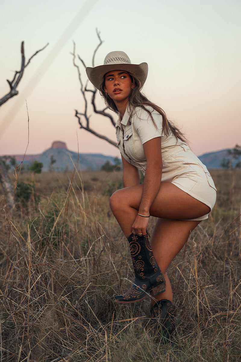 Ringers Western Narooma Womens Denim Playsuit