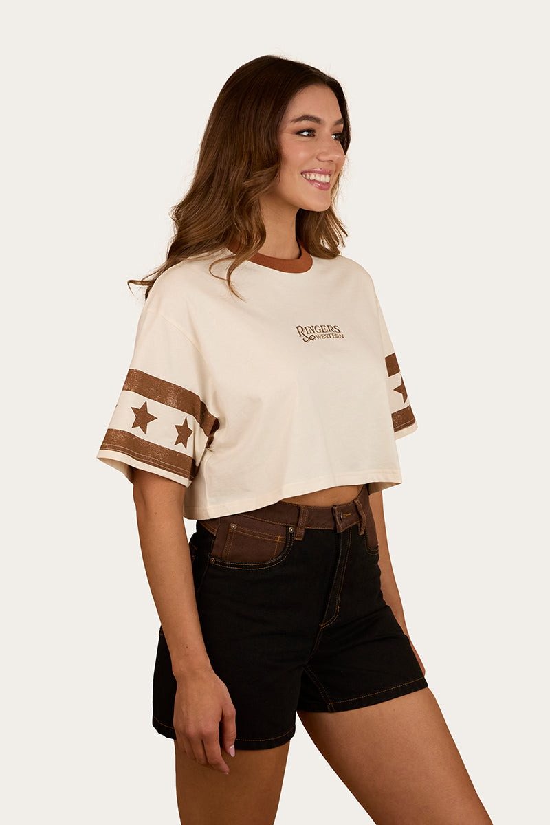 Ringers Western Anywhere Anytime Womens Cropped Oversized T-Shirt