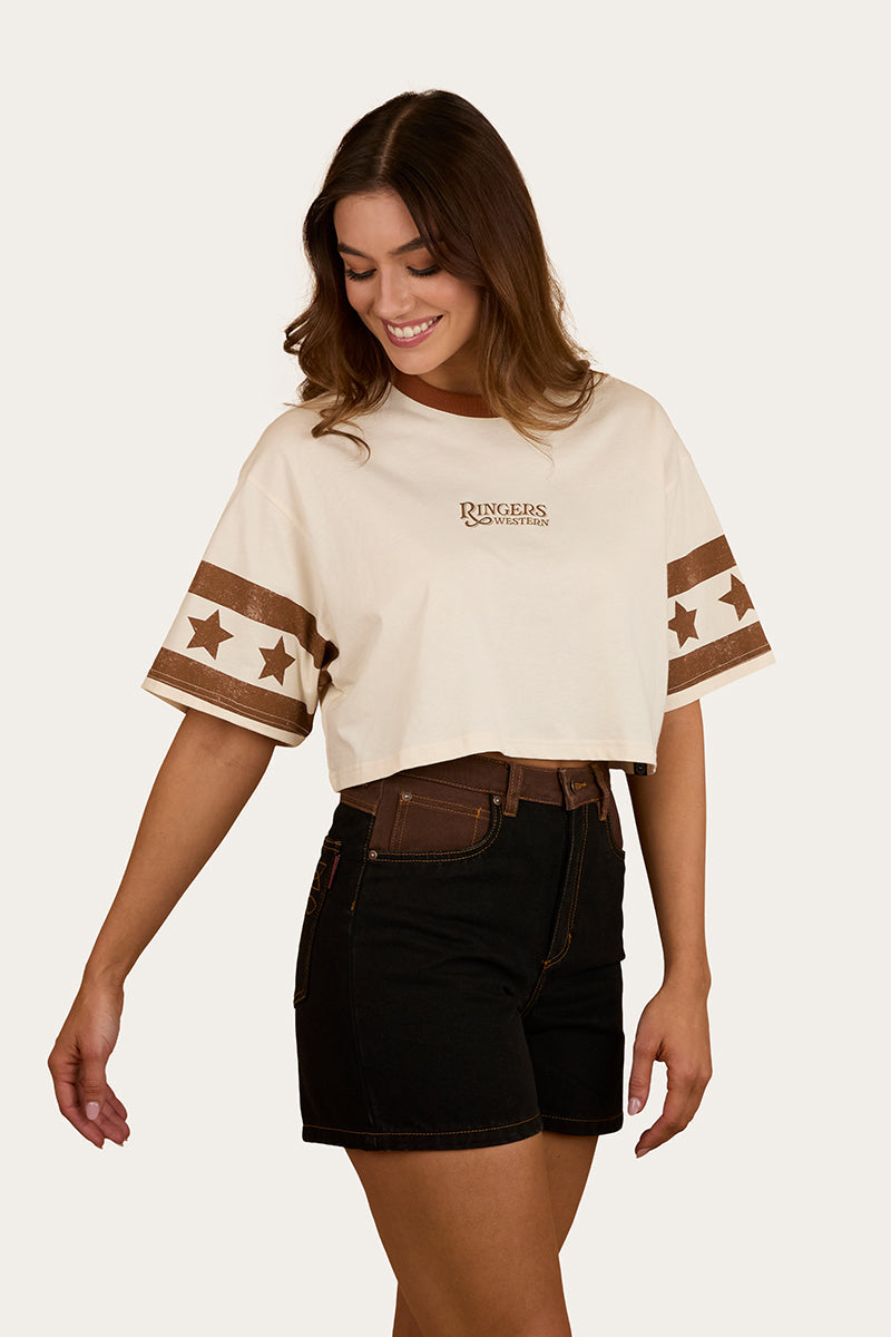 Ringers Western Anywhere Anytime Womens Cropped Oversized T-Shirt
