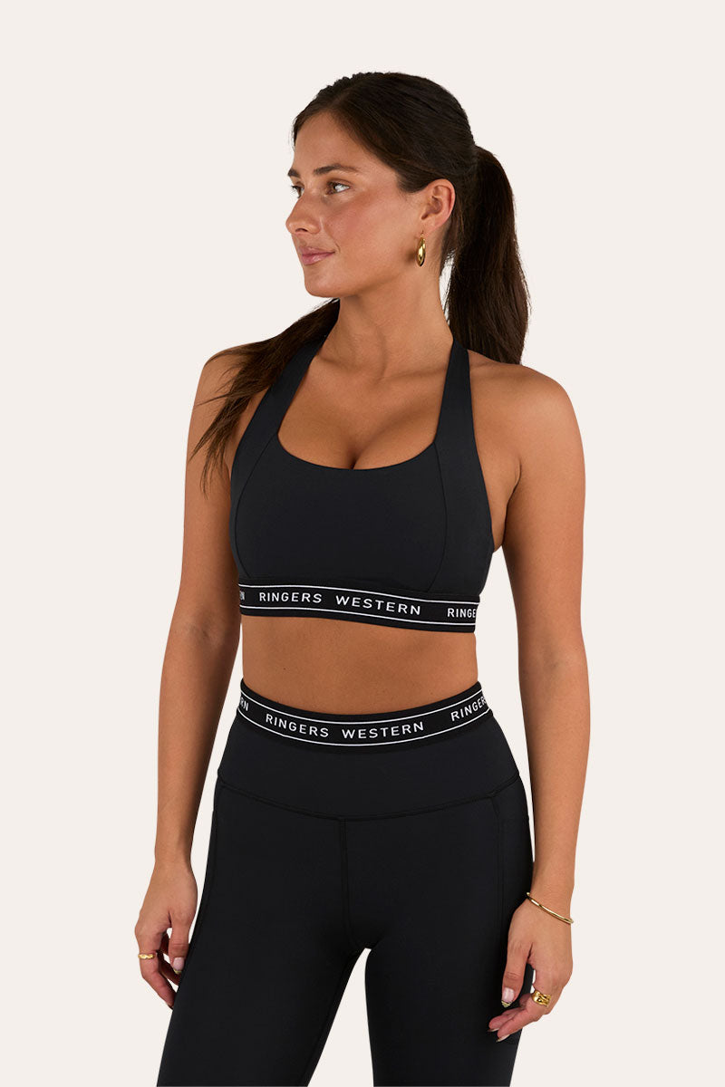 Ringers Western Active Womens Logo Elastic Support Crop