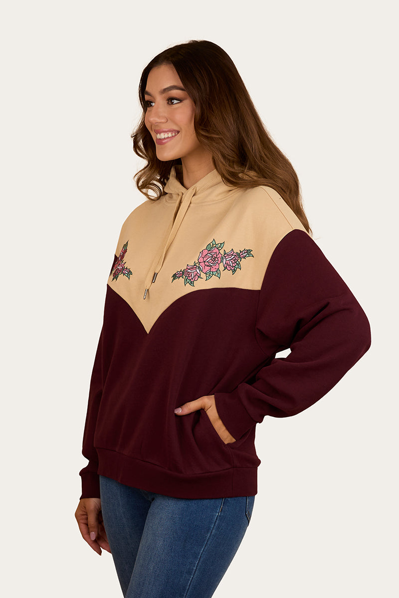 Ringers Western Rosey Womens Oversized Pullover Hoodie