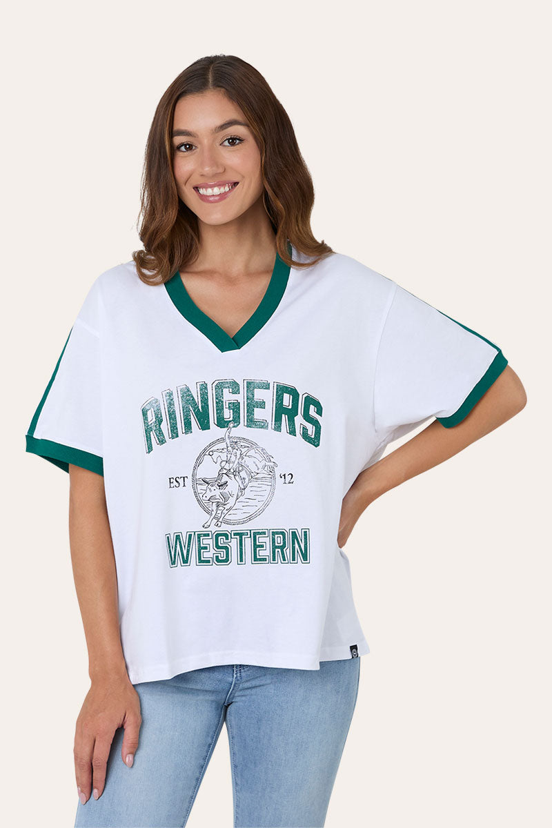 Ringers Western Western College Womens Oversized T-Shirt