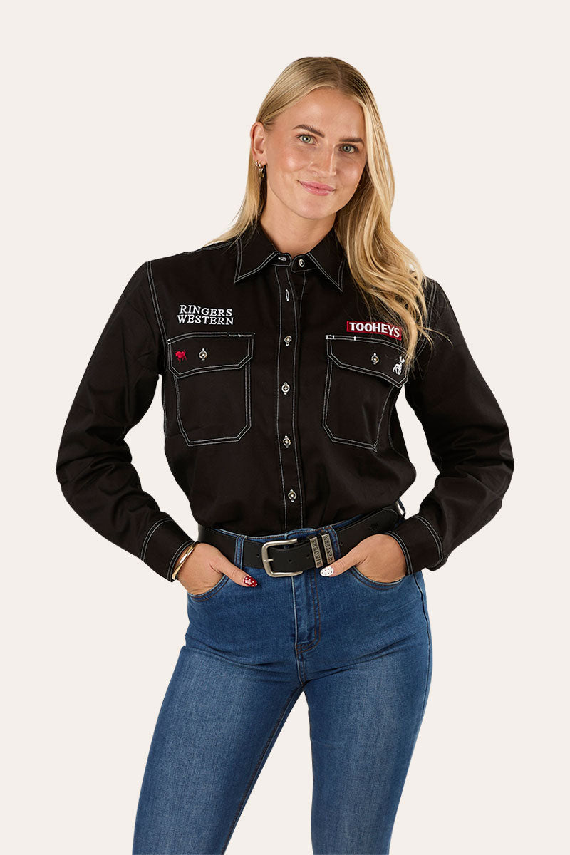 Tooheys X Ringers Womens Long Sleeve Full Button Work Shirt