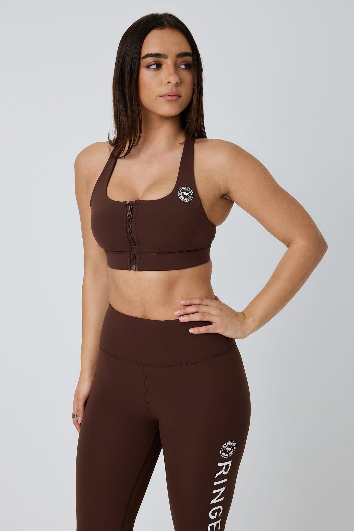Ringers Western Anikafit Womens Zip Front Support Crop