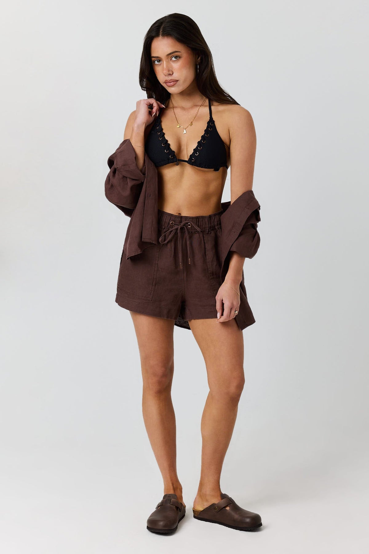 Ringers Western Kinsley Womens Linen Drawstring Short